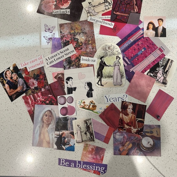 Junk Journal Kit - purple&pink love & romance aesthetic - Picture 2 of 10